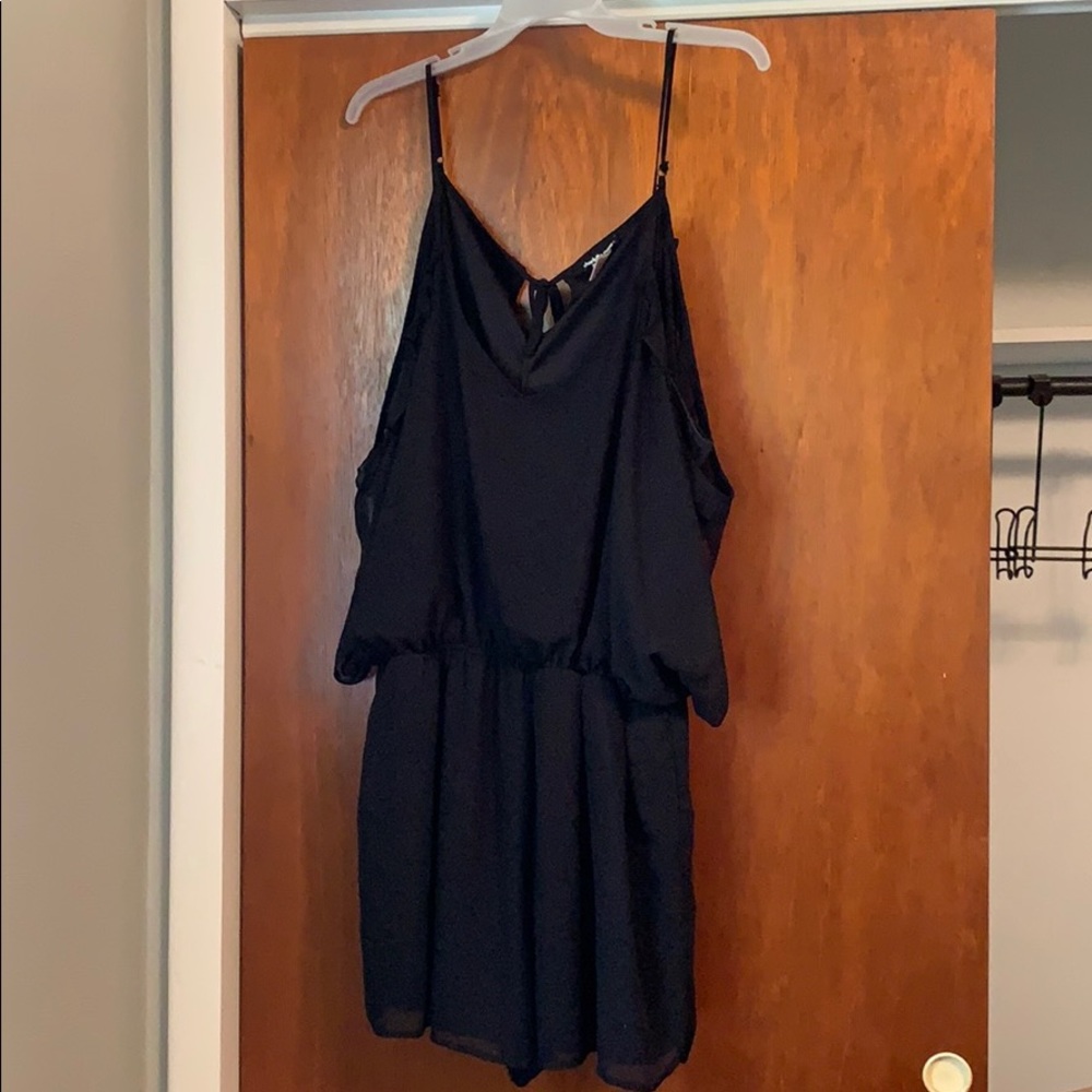 Plus size black romper